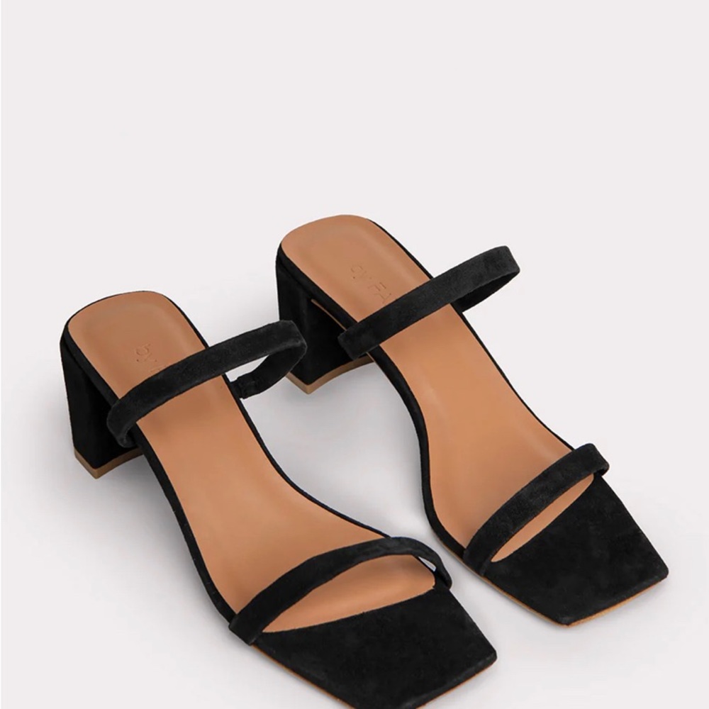 By FAR Tanya Black Suede Heels